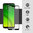 Full Coverage Tempered Glass Screen Protector for Motorola Moto G7 Power - Black